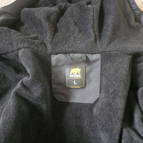 Berne Black 100% Nylon Youth Splash Insulated Jacket Large - Picture 6 of 7